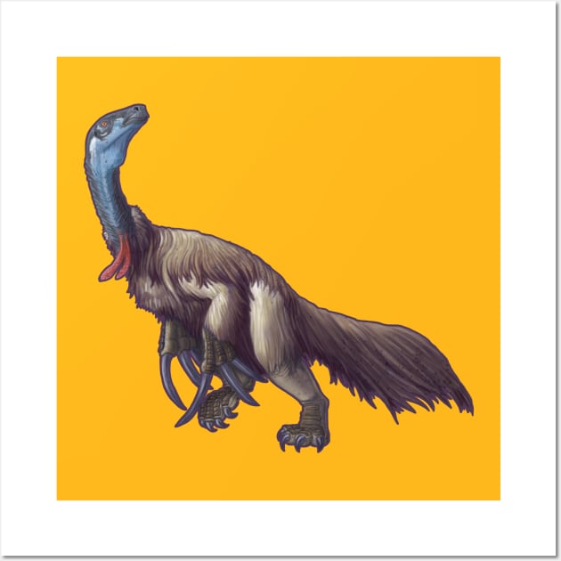 Therizinosaurus cheloniformis Wall Art by CoffeeBlack